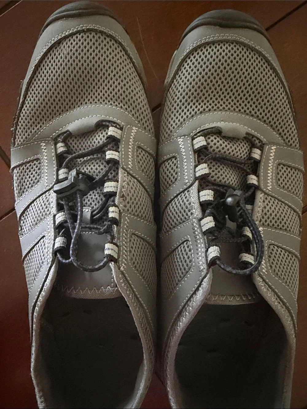 Land’s End Grey Mesh Men's Casual Sneakers